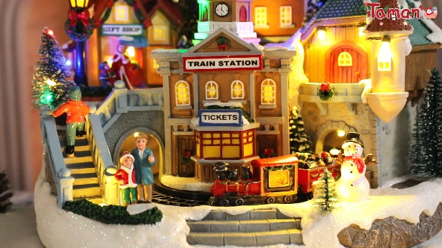 Amazon.com: taman Christmas Village Houses - Musical Collectible
